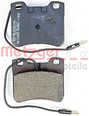 METZGER 1170302 Bremsbelagsatz, Scheibenbremse